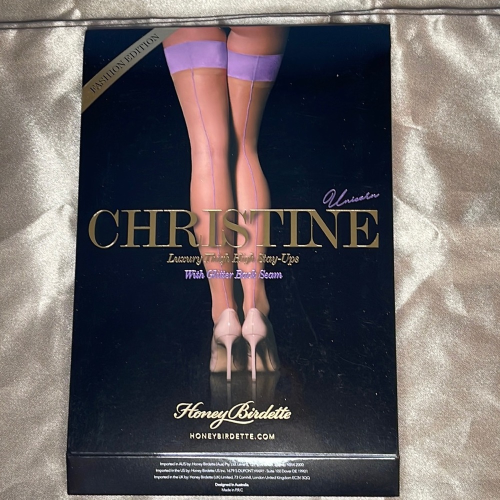 Honey Birdette Unicorn Christine Light Purple Thigh High Stockings